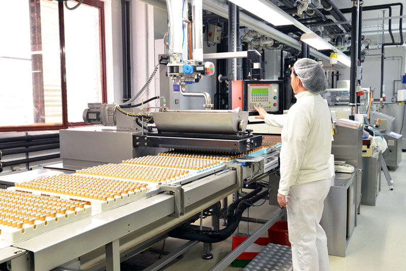 chocolate production line