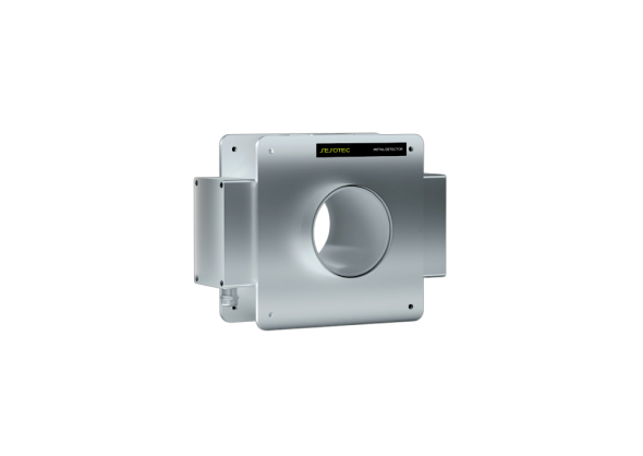 Metal detector for gravity free-fall applications