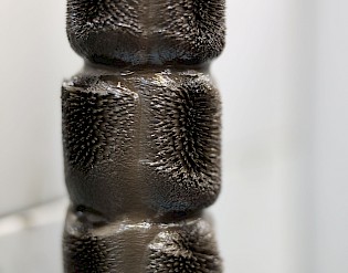 A magnetic filter in use